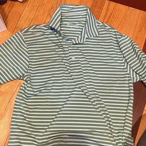 Reserved Green and White Striped Shirt Mc